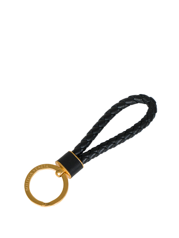 Bottega Veneta® Key Ring in Black. Shop online now.