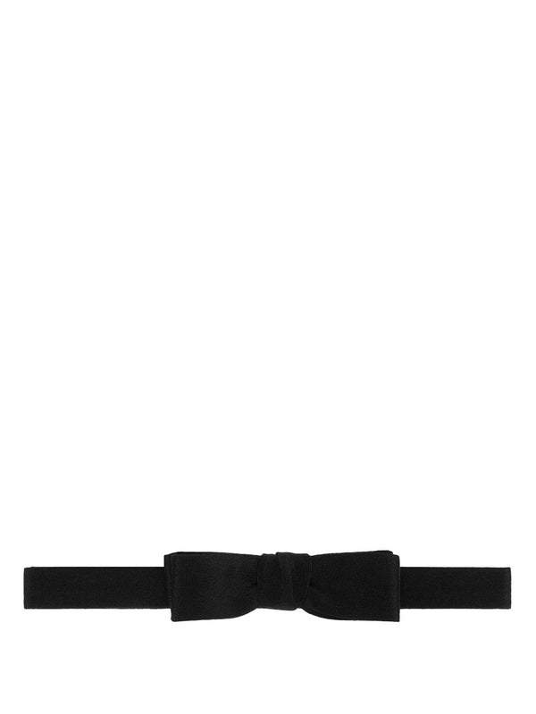 BLACK GUCCI SILK BOW TIE (7440304G009)