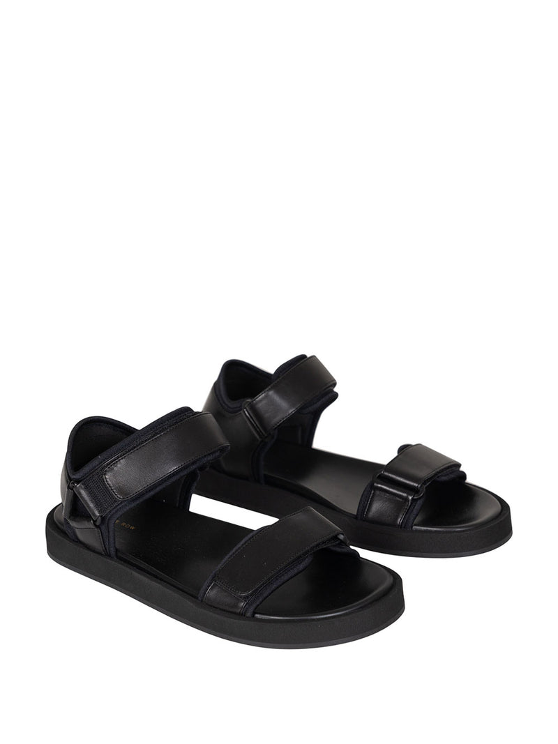 The Row The Row Hook And Loop Sandals BLK BLACK) サンダル