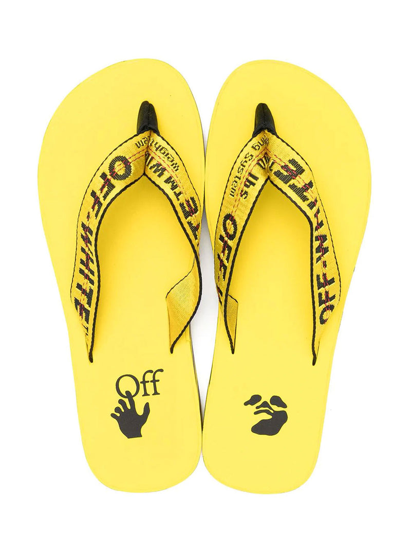 Flip flops with printed straps