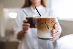 Woman Holding Cold Brew Coffee