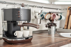 Espresso machine in kitchen