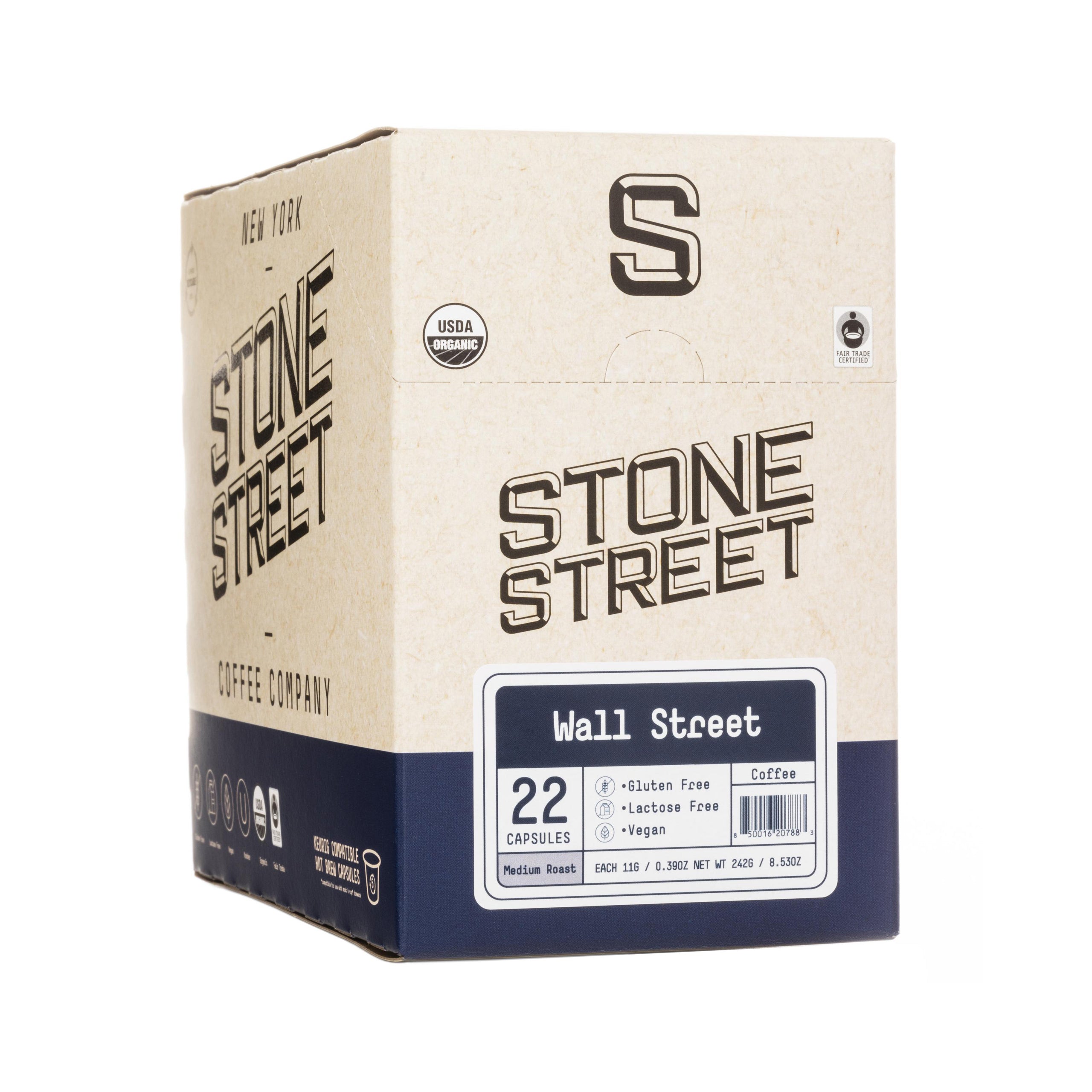 Wall Street Blend Pods - Stone Street Coffee product image