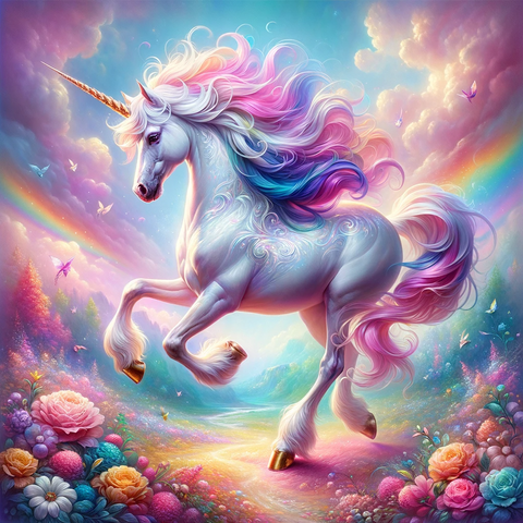 a magic unicorn