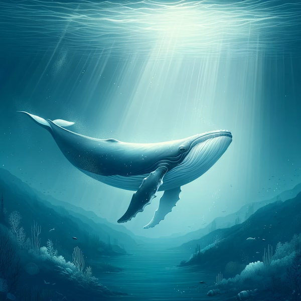 whale in the sea