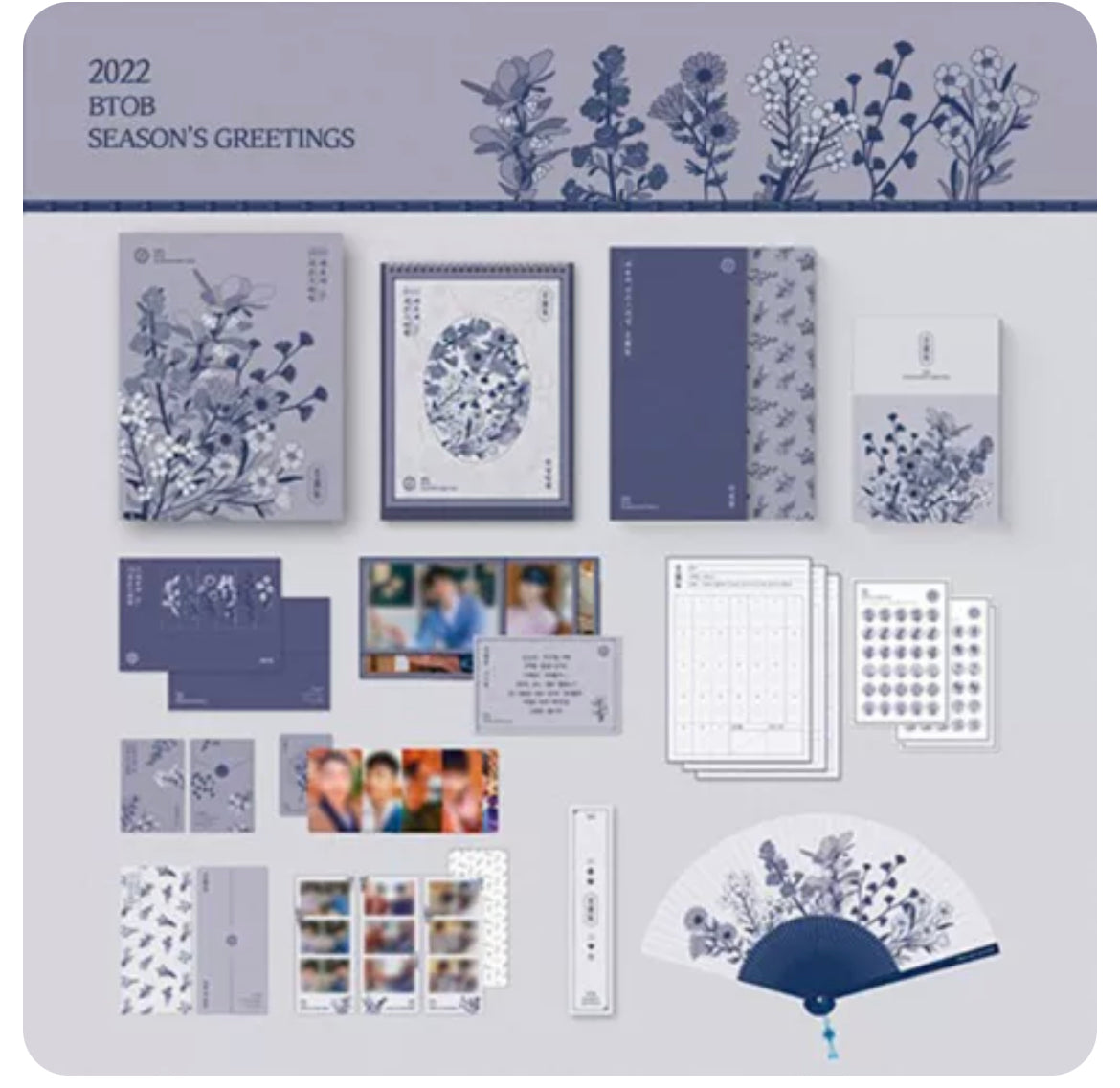 
      BTOB 2022 SEASON’S GREETINGS Calendar+Diary+Photo Book+6 Post Card+6 C
 – kpopfriend