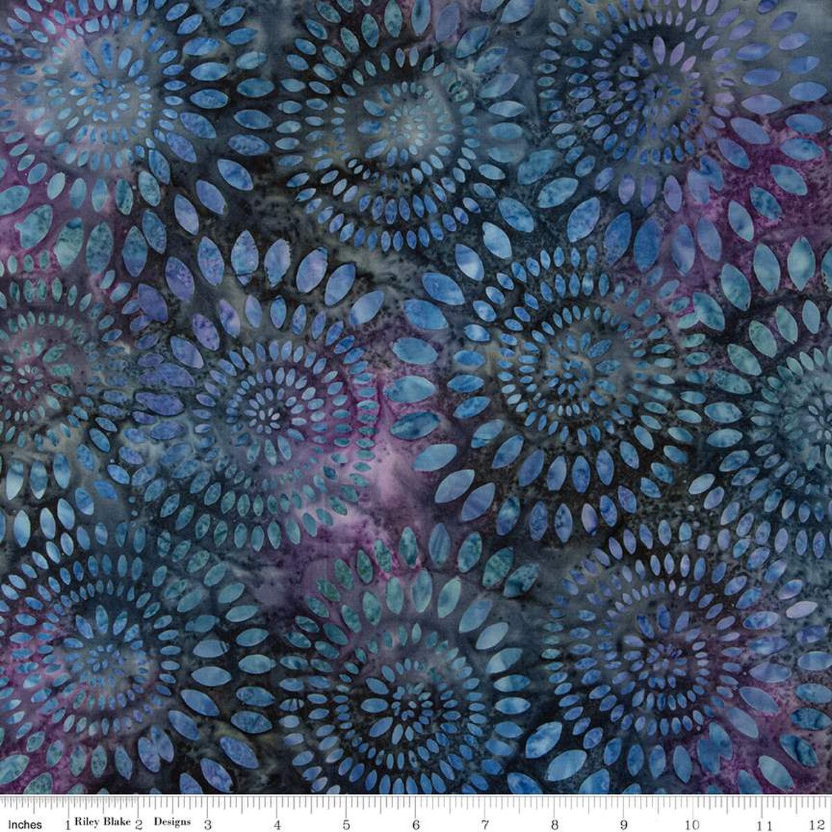Fabric Riley Blake Batiks Peacock Dahlias 108" Wide Back 3yd Package 3YD-BTWB23010-306