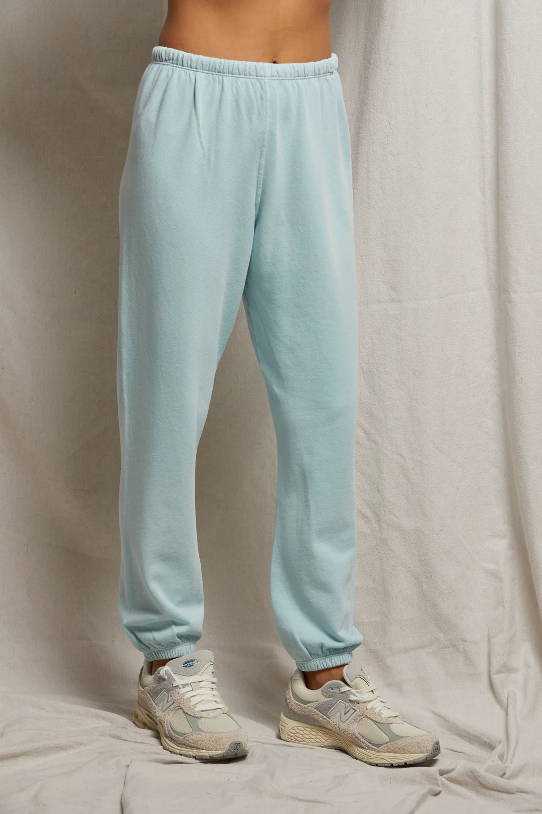 PERFECT WHITE TEE-Johnny French Terry Easy Sweatpant Iced Aqua