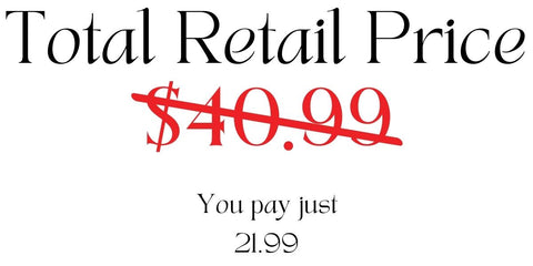 The total retail price is $40.99, but with this special offer, you'll pay just 21.99