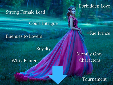 This fae bundle from Kay L. Moody includes all of your favorite tropes such as: enemies to lovers, strong female lead, witty banter, royalty, forbidden love, fae prince, morally gray characters, and tournament.