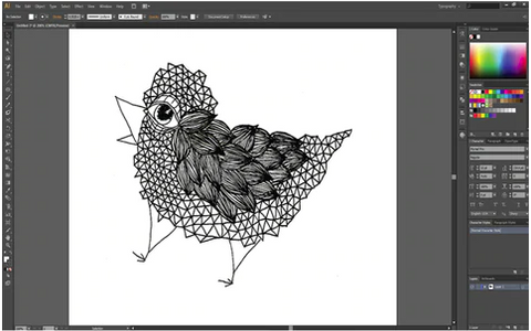 Convert drawing to vector Illustrator