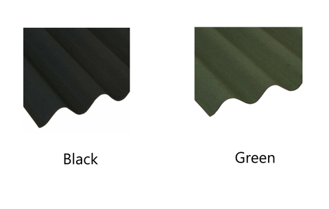 Onduline Roofing Sheet In a Choice of Black or Green