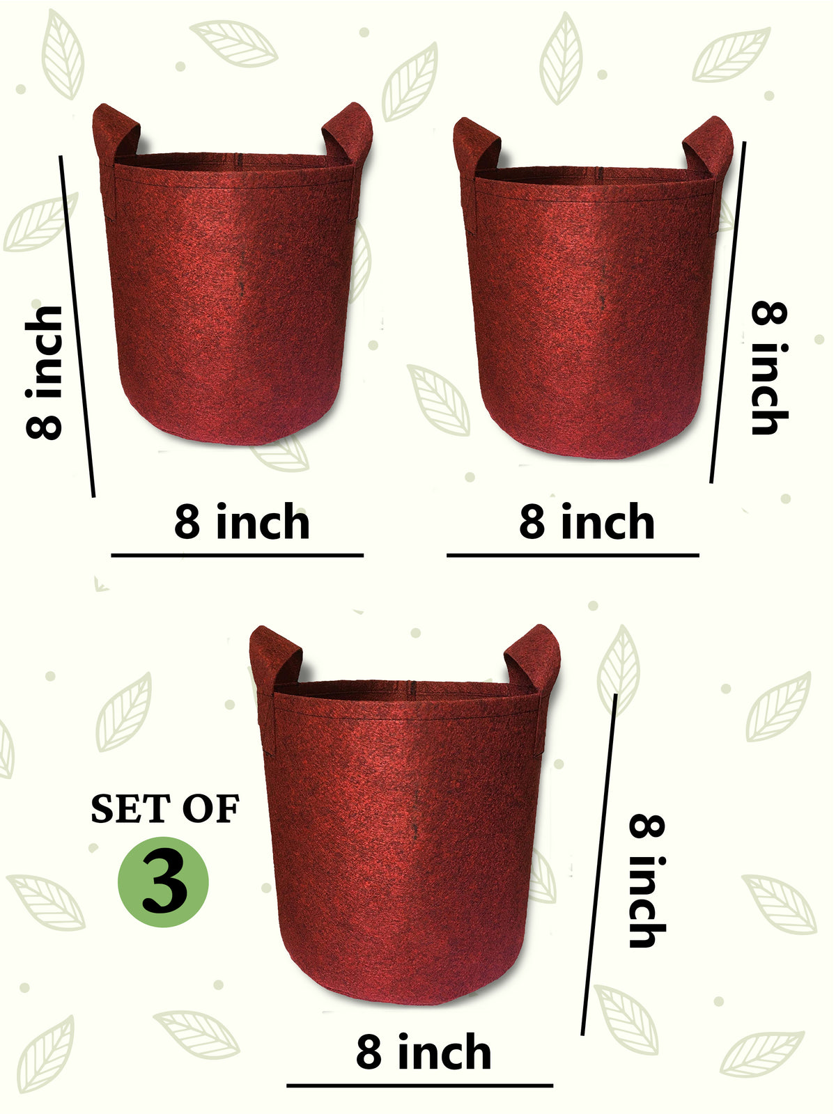 Buy GroWonder Plant Grow Bags 15X15 inches, Terrace Gardening Planting  Pots, Pack of 1 Online at Best Prices in India - JioMart.