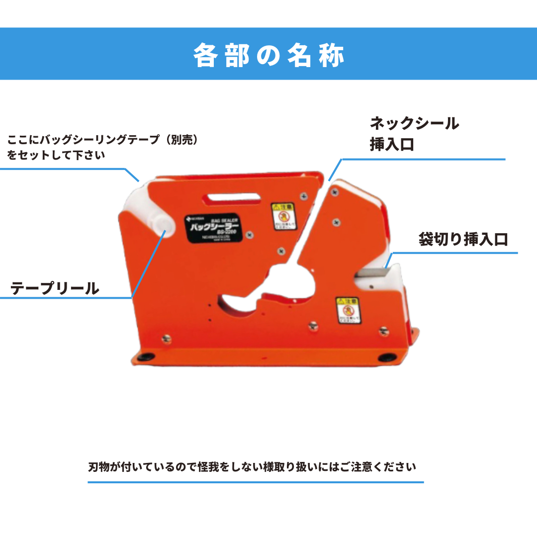 ニチバン 手動結束機 バッグシーラー BS-2700 - 2