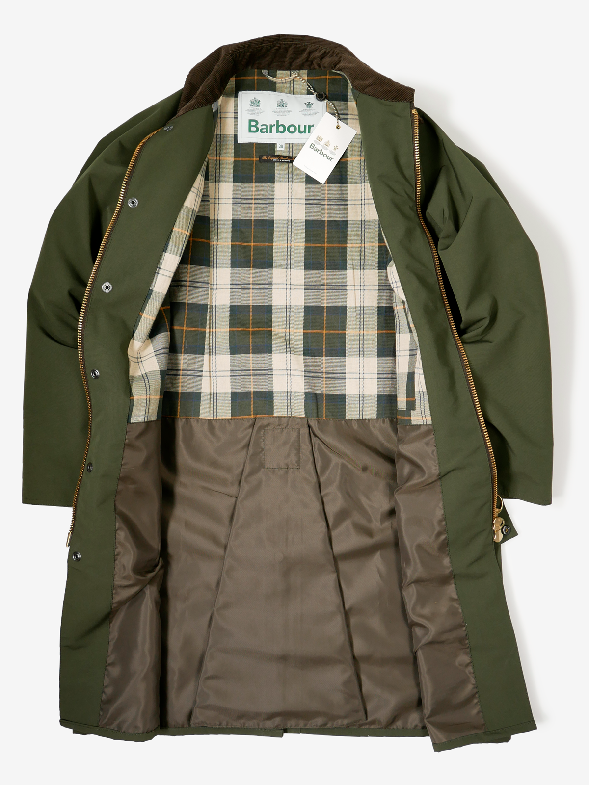 BARBOUR NEW BURGHLEY 2 LAYER SAGE 38 eva.gov.co