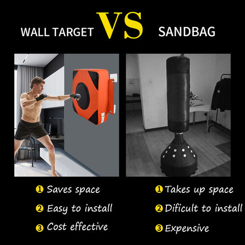 pros of cons of wall target vs punching bag
