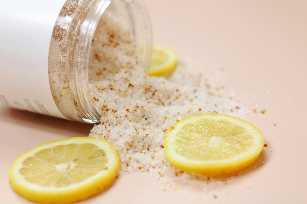 lemon and salt bath