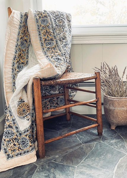 Wild Oats Interiors Jada Quilted Throw