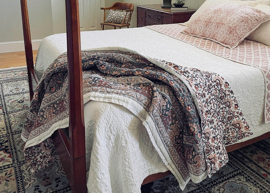 Wild Oats Interiors How to style throw blankets