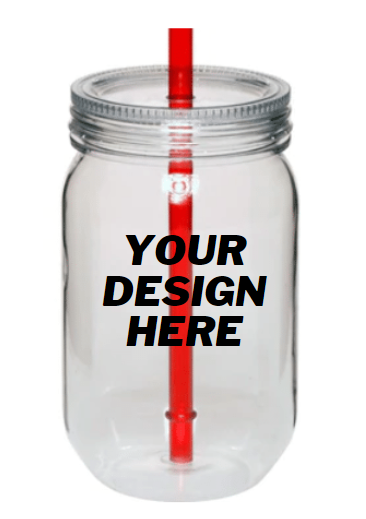 Double Wall Acrylic Tumbler with Straw – Small Town Specialty Printing