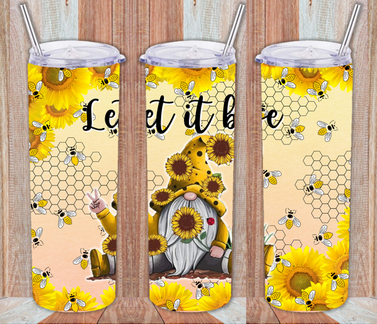 Positive Happy Sunflower Bee 20oz Skinny Tumbler, Sunflower Bee Tumbler  Png, Bee Tumbler, Honey Bee Tumbler, Bee Gifts For Women Tumbler - So Fontsy