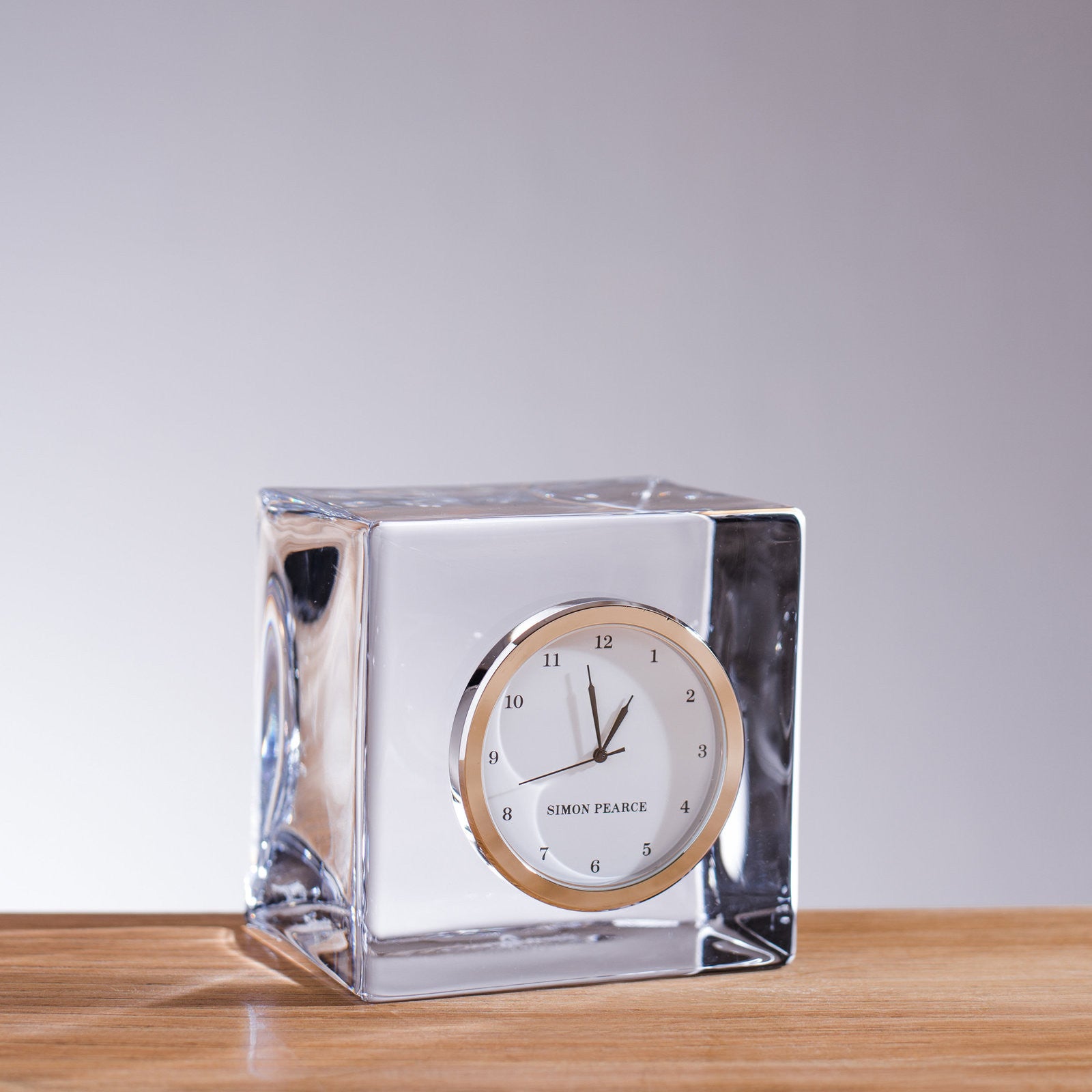 Simon Pearce Woodbury desk clock