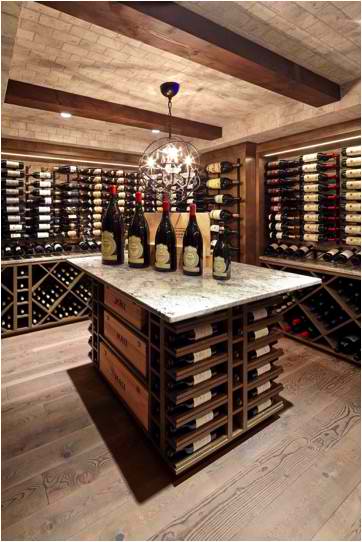 Completed Custom Wine Cellar in Coquitlam Installed with VintageView Wine Racks