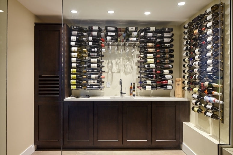 North Shore Wine Cellar Installed with Modern Wine Racks by VintageView