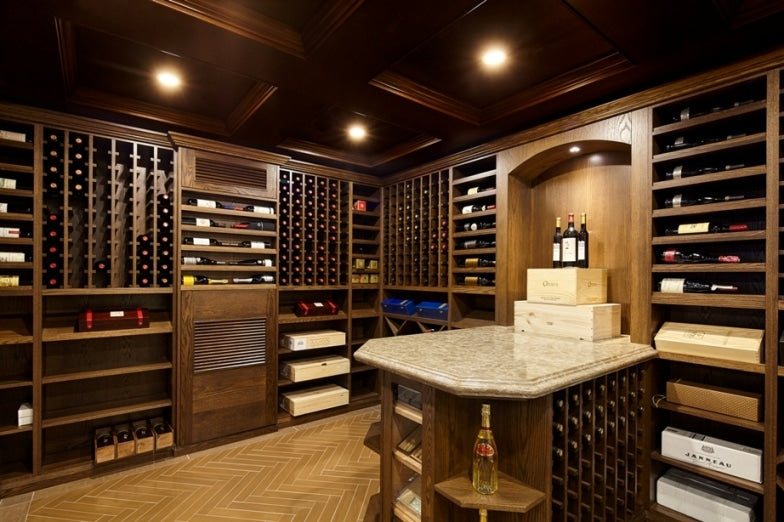 Left and Back Wall Wine Racks