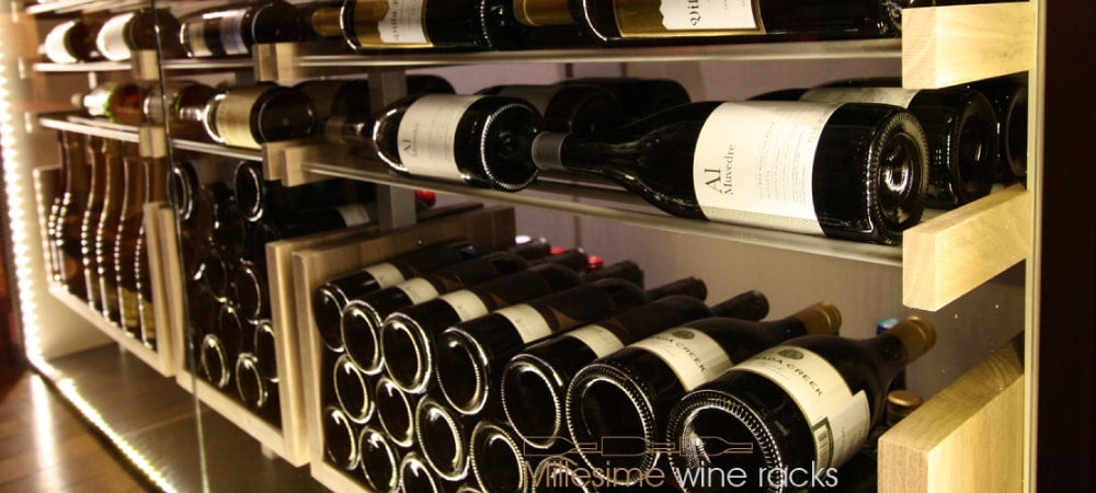 Millesime U Shelfs Beneath Label View Wine Racks