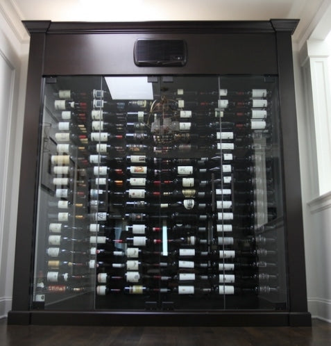 Custom Wine Cabinet Matched to Other Millwork