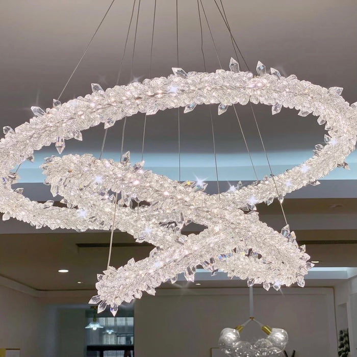 ring crystal chandelier