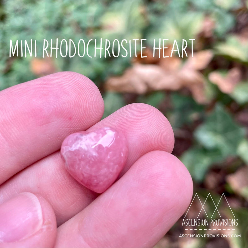 Mini Rhodochrosite Heart - Ascension Provisions
