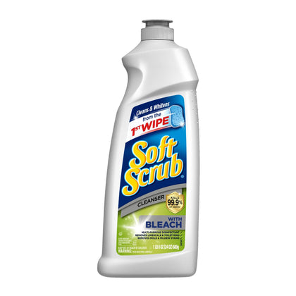 Soft Scrub Cleanser, with Bleach, 1 lb 8 oz (24 oz) 680 g