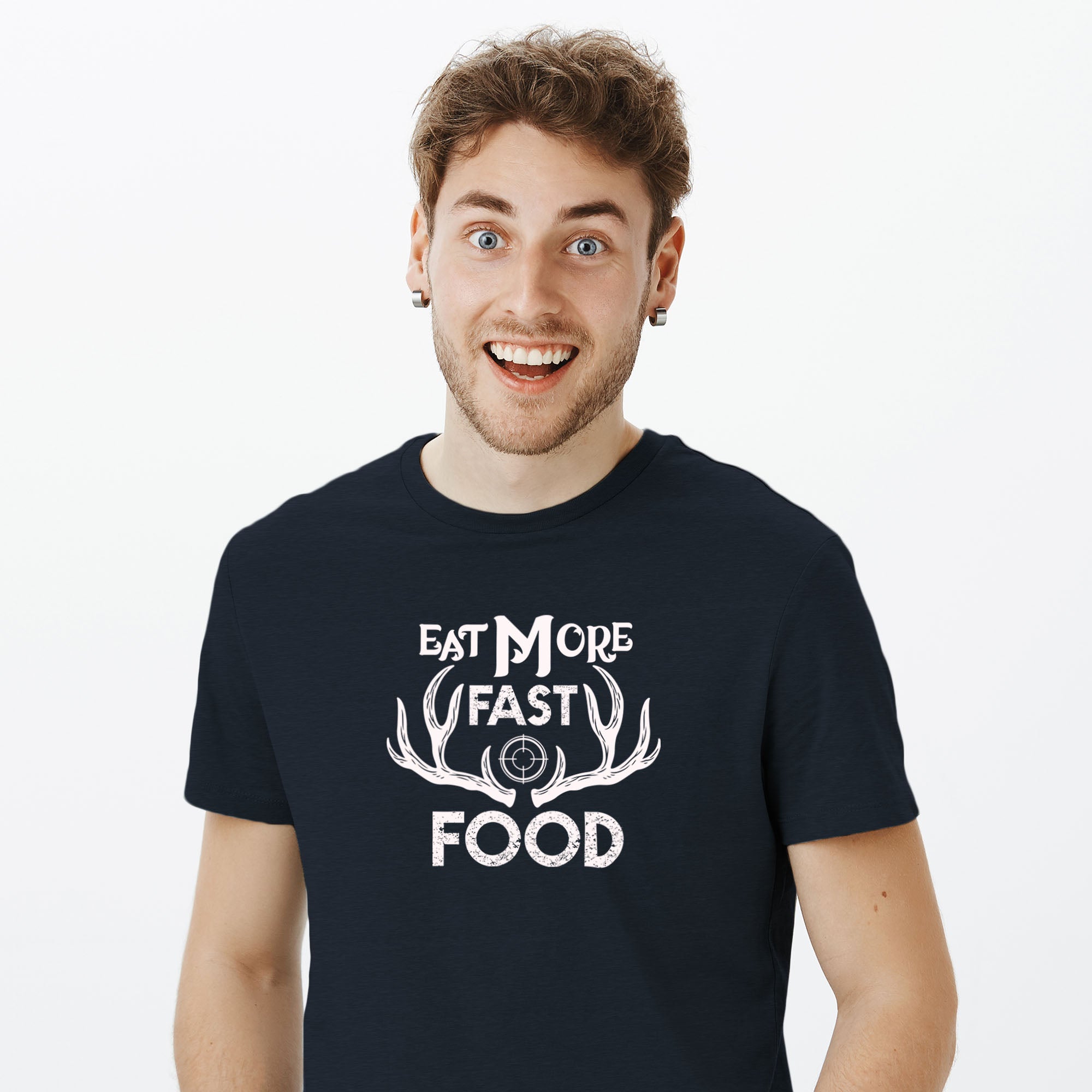 Eat More Fast Food II, Hunting Unisex T-Shirts, Tee, Custom Shirt, Custom T-Shirt, Personalized T-Shirt