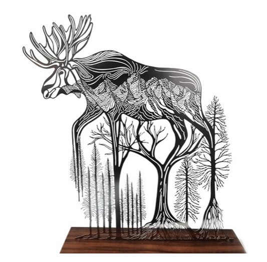Wild Spirits: Moose Sculpture