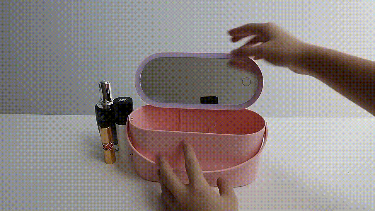 Travel Make-Up Box with LED Mirrorâ„¢ â€“ LaPosh