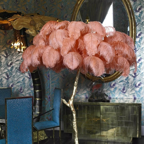 Luxurious Feather Tree Lamp