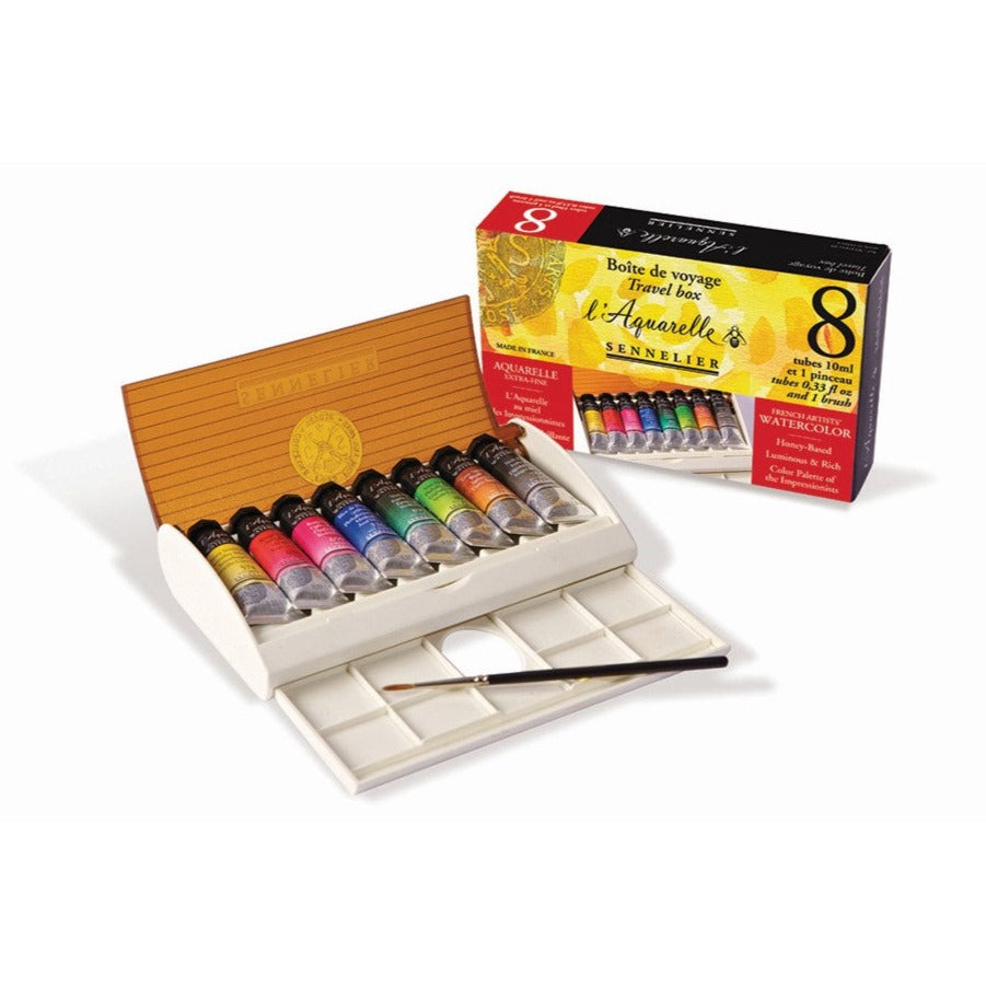 Sennelier Watercolor Paint : Classic Metal Tin Set Of 12 x 10ml Tubes