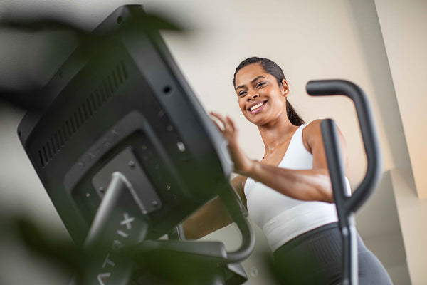 woman on an elliptical