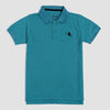 Boys Sea Green Pique Polo T-Shirt