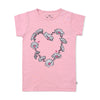 Girls Floral Heart T-shirt