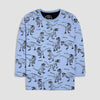 Boys Grey Dino Sweat T-Shirt