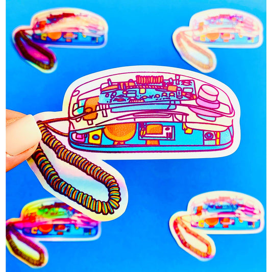 90s Sticker -Clear Phone Sticker -Nineties Aesthetic Stickers - 90s Te –  Ottos Grotto :: Stickers For Your Stuff