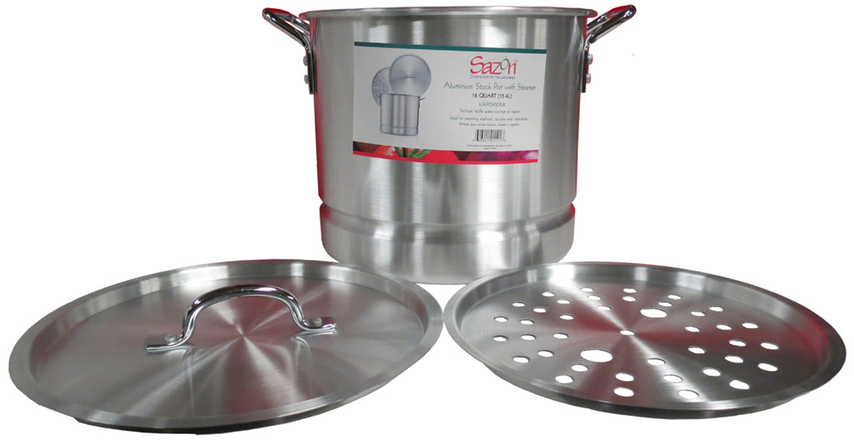 Salerno 24-Quart Aluminum Stock Pot