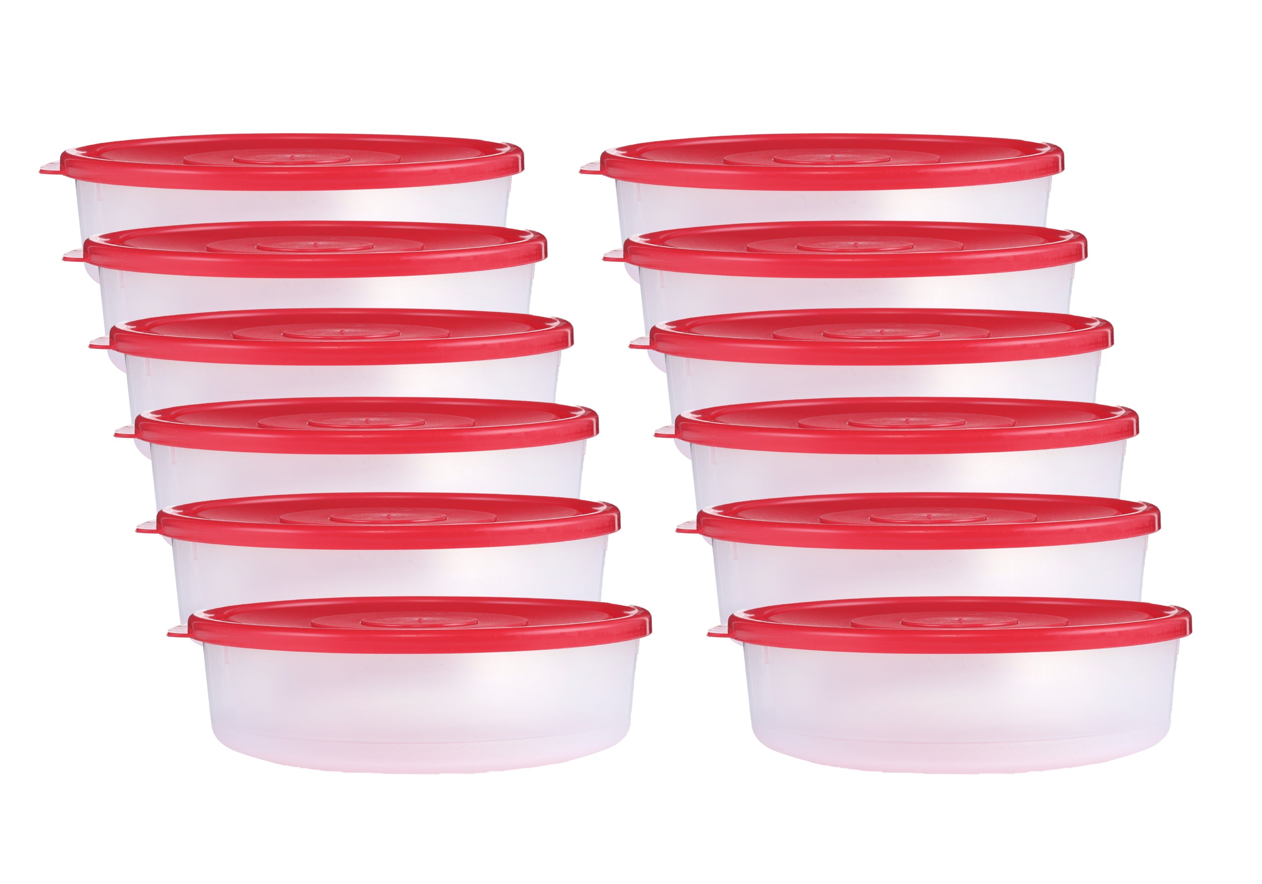 150 Pack - Sazon 16oz Round Meal Prep Containers, Reusable, Stackable, Microwave/Dishwasher/Freezer Safe, BPA Free