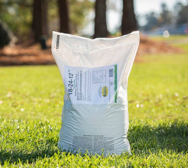 when to apply starter fertilizer for grass