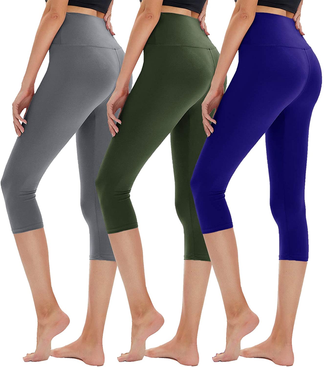 TNNZEET 3 Pack High Waisted Capri Leggings for Women - Buttery Soft Wo –  tnnzeetbeauty.com