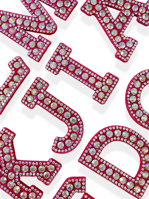 Pink Rhinestone Letters