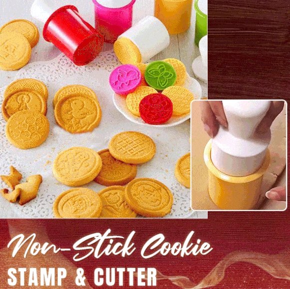 Non-Stick Cookie Stamp Set